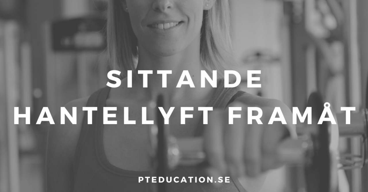 Sittande hantellyft framåt